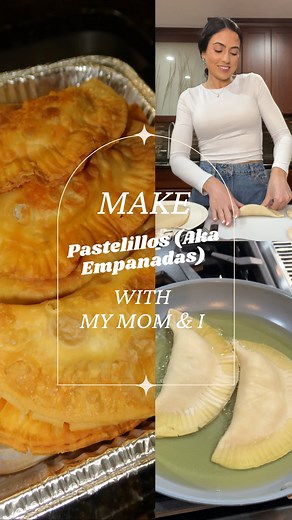 Making homemade empanadas with my mom is my favorite way to celebrate our Puerto Rican heritage! Feeling so blessed to share these moments and traditions 🇵🇷🥰 Ingredients: **We doubled this recipe** 2 packs of Goya Discos - 20 oz (each) - Large Oil for frying 2 tbs oil 1 lb of ground beef ¼ cup sofrito 1 packet sazon Salt to taste ¼ cup olives and pimentos ¼ cup tomato sauce 1 medium onion 2 garlic cloves • • #empanadas #empanadarecipe #puertoricanempanadas #puertorican #puertorico #recipe #em