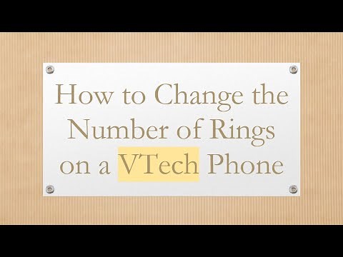 How to Change the Number of Rings on a VTech Phone