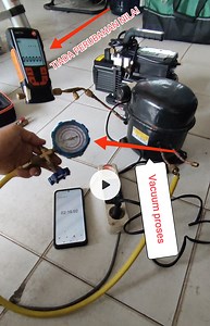 199K views · 1.2K reactions | Pengujian/pengetesan hasil pemvacuuman dengan Kompresor kulkas dan vacuum pabrikan ✍️✅ #pengetesan #test #pengujian #hvac #refrigeration #vacuum #pump #electronic #qualty #diy #tutorial #tips @sorotan #trik #compressor #kulkas #tools #equipment #service #repair | Bintang Teknik Pgk | Facebook