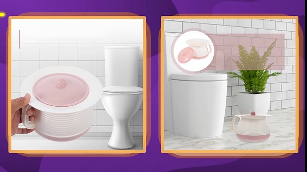 Portable Spittoon with Lid Small Chamber Pot for Elderly and Kids Home Hospital Use 8.26X7.28X5.51In Covered Night Urinal Bedpan Urine Container