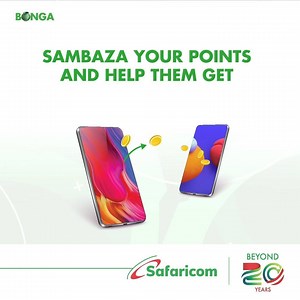 Get your Bonga points to work for your loved ones, sambaza your points and help them #JisortNaBonga with quality 4G devices. #TwendeTukiuke | Safaricom PLC