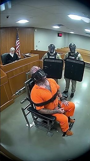 Inmate Loses Control After Hearing 44,500-Year Sentence | Extreme Courtroom CCTV
