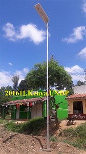 [Hot Item] 40W All in One Integrated Solar LED Street Light Power Light Outdoor Lamp with Microwave Sensor