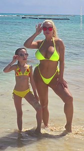 Coco Austin shows off her figure in string bikini by 'popular request'