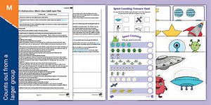 EYFS Maths: Counting in Space Whole Class Activity Adult Input Plan and Resource Pack