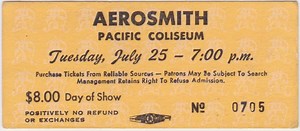 Jul 25, 1978: AC/DC / Aerosmith at Pacific Coliseum Vancouver, British Columbia, Canada | Concert Archives
