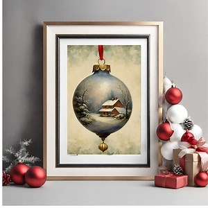 Unique Vintage Christmas Digital Prints - Etsy UK