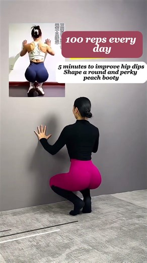 100 Reps a Day—Just 5 Minutes to Fix Hip Dips and Build a Round, Perky Booty! #abs #exercise #sports