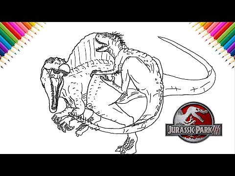 Scorpios-Rex vs Spinosaurus | Jurassic Park | Fan Art drawing