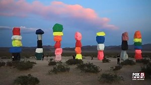 Have you visited Seven Magic Mountains? Located south of Las Vegas, the free to visit art installation offers plenty of room to enjoy the great outdoors while social distancing. (📸: Gai Phanalasy/ FOX5) | FOX5 Las Vegas