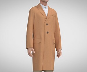 ArtStation - Tailored Coat, Marvelous Designer, Clo  obj, fbx | Resources
