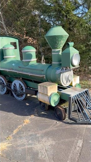 Ghost Town Train 😳✅ #ghost #railroad #haunted #green #abandoned #train #viral #amusementpark #rock