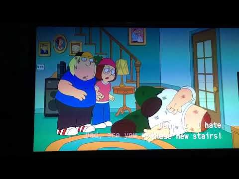 Family guy Peter falls down the stairs