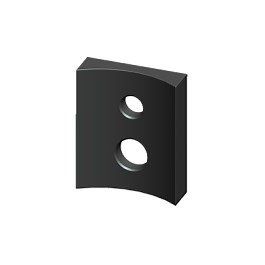 RAB 3" Round Pole Adapter - Bronze