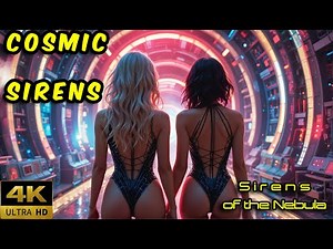 Cosmic Sirens – Retro-Futuristic Synthwave Music Video | AI Sci-Fi Dreamscape in 4K | Mythosonic