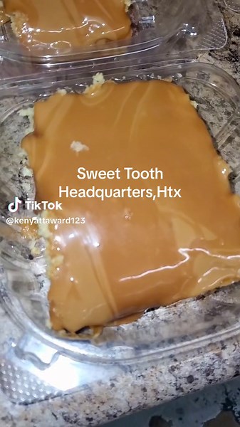 CARAMEL CAKE SLICES #sweettoothheadquarters #houstontx #sweetsinhouston #oldschool #oldfashionedrecipe #blackownedbusiness #sweetsbynuke #goddidit #foodbloggerhouston #houstonfood #sweetsbynuke #desserttiktok #dessetsintexas #houstonsweets