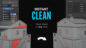Instant Clean - The Ultimate Mesh Clean | BlenderNation Bazaar