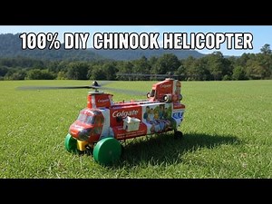 Building a Boeing CH-47 Chinook at Home! (Cardboard Engineering) #dcmotor #diy
