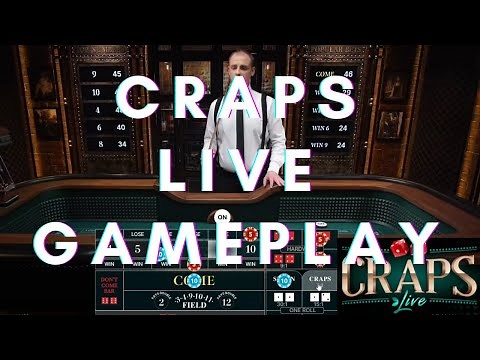 Craps Live Gameplay - Live Dealer Craps from Evolution