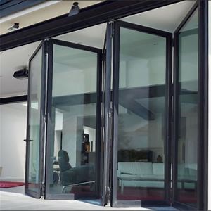 [Hot Item] Hurricane Proof Exterior Bi Folding Door Aluminum Patio Bifold Doors Accordion Folding Glass Door