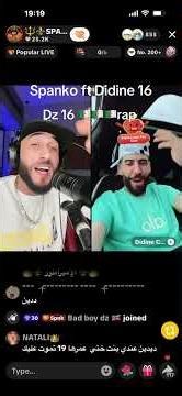 Spanko drove Didine crazy on the live stream while he was rapping 🔥✅
