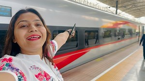 258K views · 4.9K reactions | Bullet Train of China  350 KMPH Bullet Train journey || Shanghai to Beijing Train journey #China #Trainjourney | Travel With Jo | Facebook