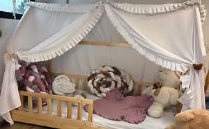 Canopy Bed With Frills for a Cabin Bed – Elegance & Softness - Etsy Canada