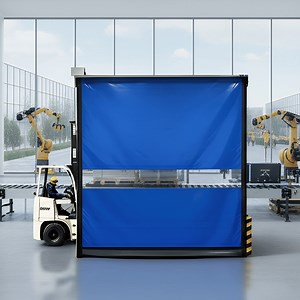 [Hot Item] Durable Zipper Structure High-Speed PVC Clean Room Doors