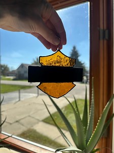 Bar and Shield Stained Glass Sun Catcher or Ornament - Etsy