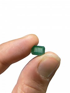 Émeraude de Zambie : taille radiante 3 carats, naturelle non traitée - Etsy France