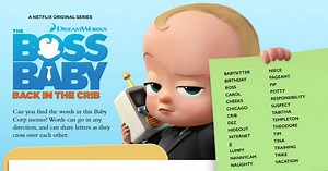 Free Download: Boss Baby Word Search