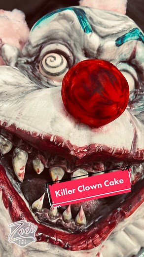 Spooky Killer Clown Cake Tutorial for Halloween 2021