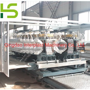 [Hot Item] Water Cooling Plastic Double Wall Corrugated Pipe Extruder with Aluminum Mould Block