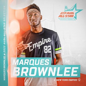 2.3K views · 68 reactions | ⭐ 2022 AUDL All Star ⭐ Marques Brownlee, New York Empire | Ultimate Frisbee Association | Facebook