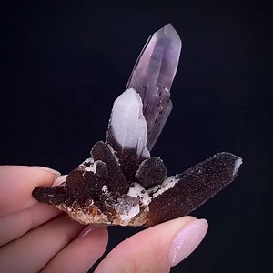 17K views · 5.3K reactions | Amethyst with Quartz secondary growths -...