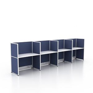 [Hot Item] Factory Wholesale Call Center Workstations 4 Seats Private Office Cubicle Partition