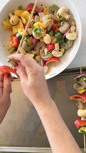 🍤 😋 Try these tasty shrimp vegetable skewers for a simple protein boost! | U.S. Masters Swimming