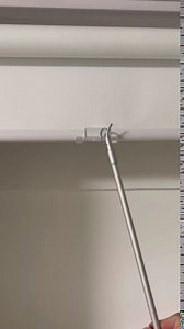 Telescopic Draw Rod for Cordless Roller and Zebra Window Blinds, Cellular Shades, Matte Silver with Light Feel, Pull Blinds Down and Lift Up Easier