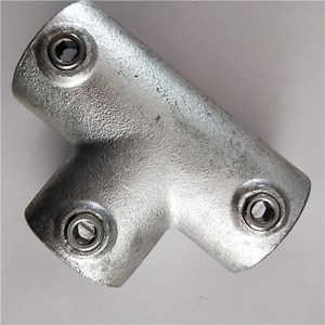 [Hot Item] Long Tee Joint Key Clamp Handrail System 101 C04 Kee Pipe Clamp Tube