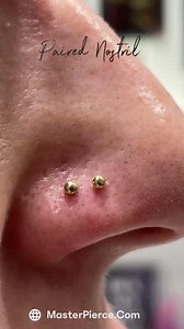 ✨✨ Check out this flawless paired nostril piercing by our phenomenal piercer, Celia! ✨✨ Using stunning 14K gold 3 mm beads, this piercing perfectly showcases the art of precision and style. When it comes to nostril piercings, placement is key! 🗝️ If you're planning to use rings in the future, be sure to discuss this with your piercer to ensure you get the perfect placement for your look. Ready to make a statement? Book your appointment with Celia today! Piercer: @faeriepokes Jewelry: @invictusb