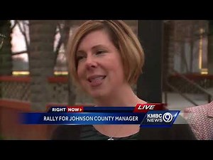 Employees rally to show support for ousted Johnson County Administrator