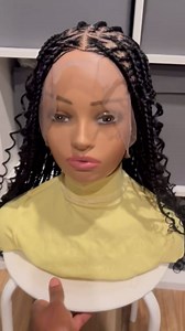 Real wig Knotless Box Braids Wigs Full Lace Box Braided Lace Front Wigs Pre Plucked with Baby Hair Triangle Part Braided Lace Wigs for Black Women