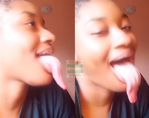 Social media users react after lady with 'longest tongue' in Nigeria pops up [Video] - Adomonline.com