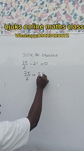 SIMPLE ALGEBRAIC EQUATION. Refresh your mind with this. Ojuks online maths class #everyone | Ojuks online maths class