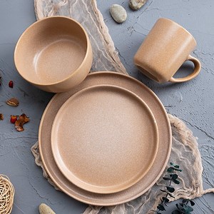 [Hot Item] Vibrant 16-Piece Orange Stoneware Dinnerware Set for Modern Dining