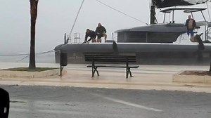 Cyclone #Ianos Greece - Sept. 18, 2020 Crazy wind gusts in Argostoli, Kefalonia island yesterday afternoon Video credit: Makis Papas | Cyclone Of Rhodes