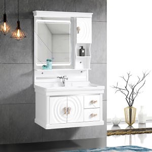 [Hot Item] Cheap Bathroom Furniture Bathroom Cabinet with Vanity Mirror