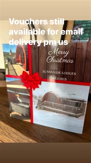Still time to buy a gift voucher any value over £75 We can email pdf vouchers to make sure you have them for Christmas Pm to purchase Www.sunnysidelodges.com | Sunnyside Lodges -Scotland, With Luxury Hot Tubs