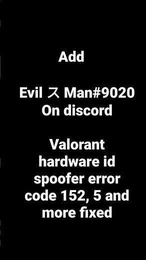 Valorant/fortnite hardware id changer error 152, 5 and more working 2022