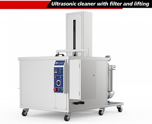 [Hot Item] Granbo Large Ultrasonic Cleaner 88L Capacity Electrolysis Mold Cleaning Machine with Filter Lifting Throwing System